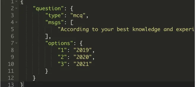 Multiple Choice Question Example